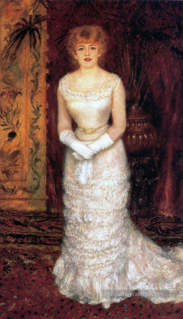 actrice portrait jeanne samary Pierre Auguste Renoir Peintures à l'huile
